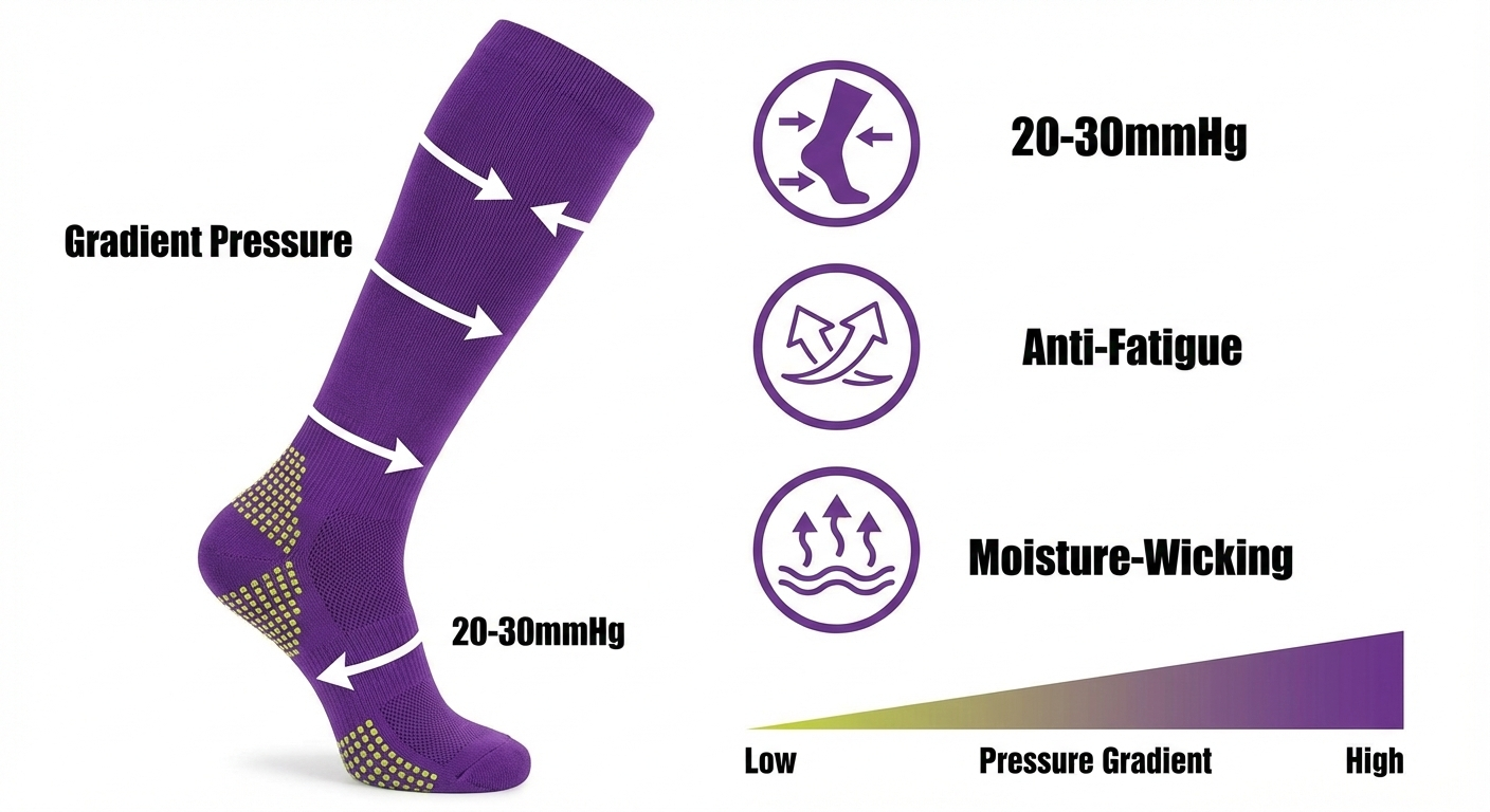 Anti-Swell™ Travel Socks:  Alivio Total para tus viajes